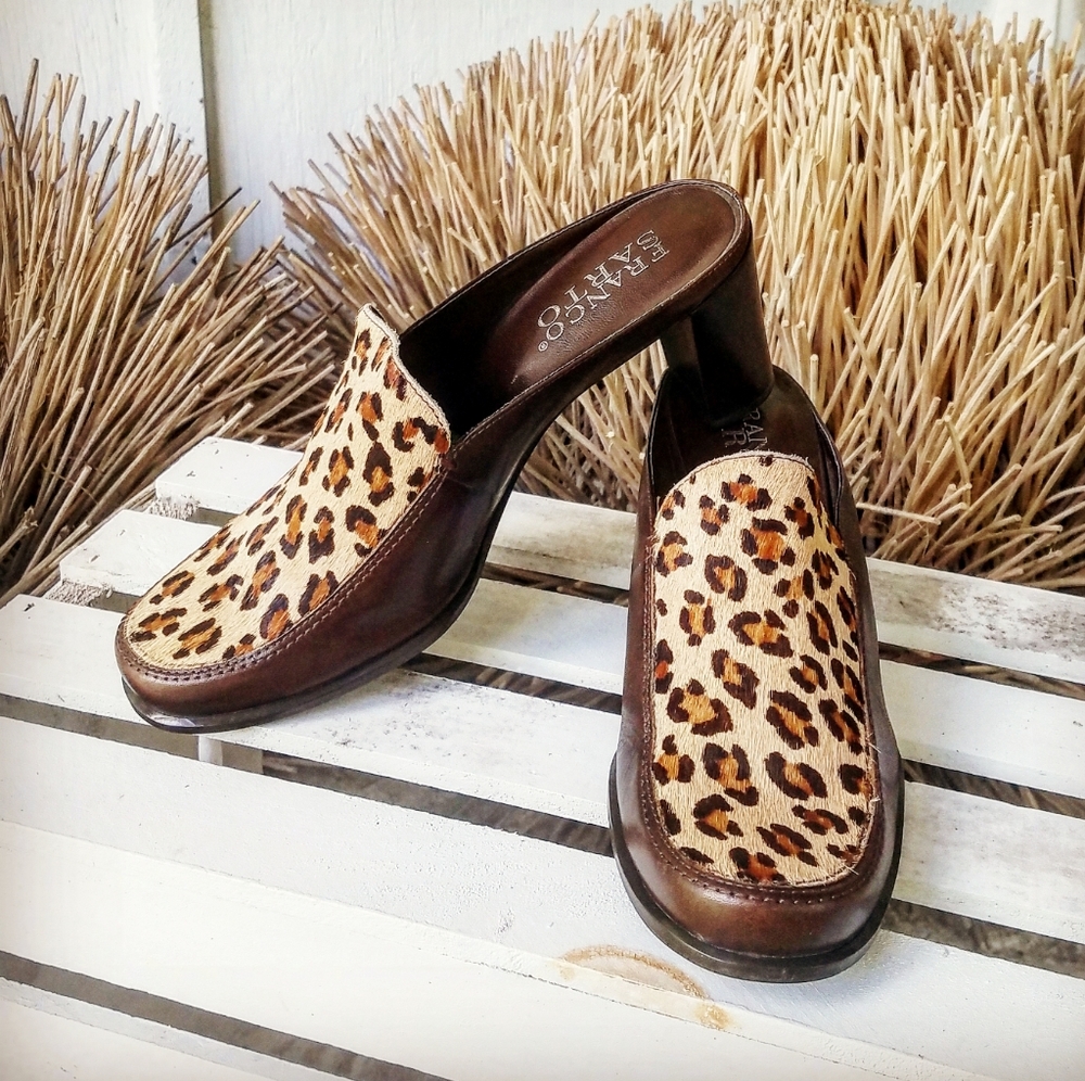 Vintage Franco Sarto Leopard Print Loafers!